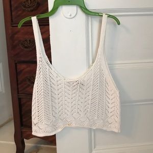 Cropped sweater tank